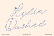 CS Lydia Dashed, a Script Font by Craft Supply Co. (Thumbnail 1 of 8)