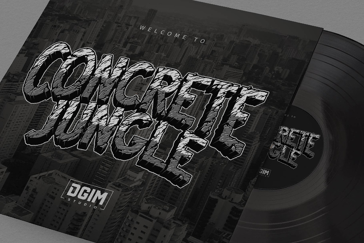 Desert Rock display font family preview 6