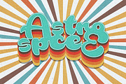 70s Text Effects for Photoshop, a Layer Style Add-On by Graphicdome (Thumbnail 6 of 17)