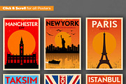 36 - Vintage City Posters, an Illustration by Kursat Unsal (Thumbnail 2 of 2)