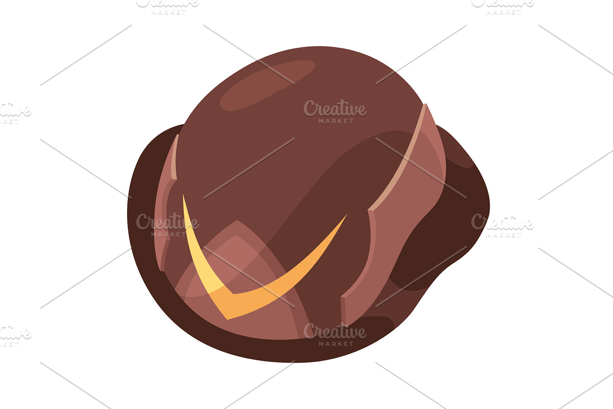 Fireman helmet icon, side view, an Object Illustration by Things for designers