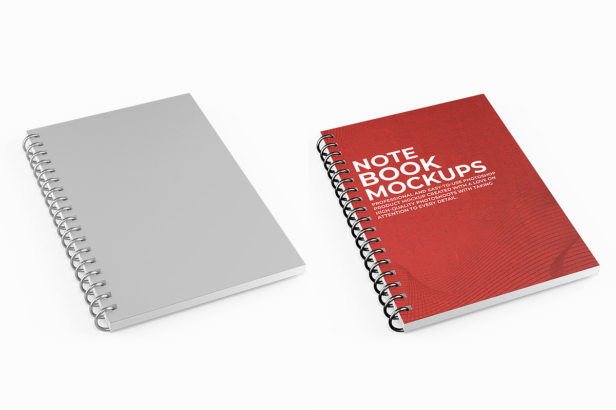 Spiral Notebook Mockup, a Product Mockup by Designbuys (Photo 2 of 3)