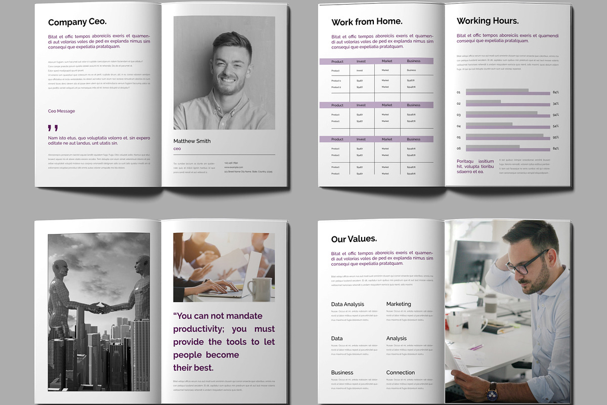 Business Employee Handbook Brochure, a Brochure Template by MightyDesign (Photo 2 of 8)