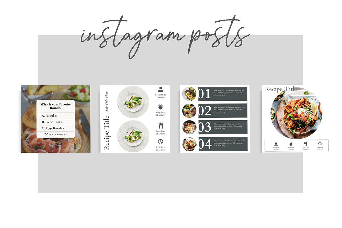 Recipe Book Template Bundle, a Templates & Theme by Marketing Templates Co. (Photo 12 of 18)