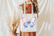 Watercolor Spring Butterfly Clipart, an Animal Illustration by designcity5 (Thumbnail 5 of 5)