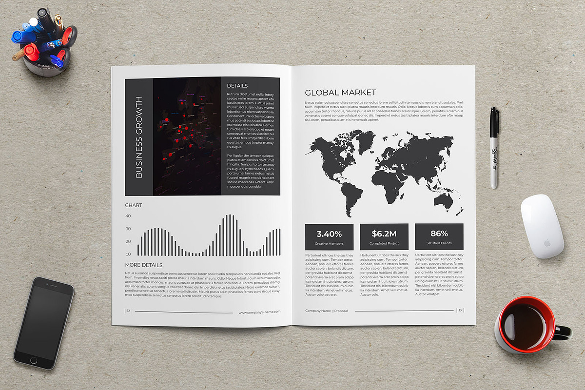 Business Proposal Brochure, a Brochure Template by Divergent Studio (Photo 7 of 8)