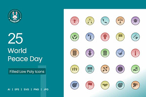 25 World Peace Day Icons, an Icon by IconBunny