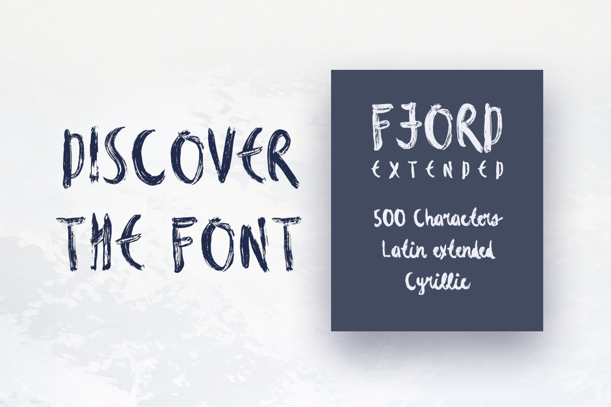 Fjord Brush Font preview 8