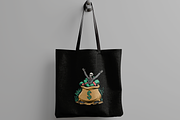 Skeleton in Money Bag, an Object Illustration by nomlimo.com (Thumbnail 3 of 3)