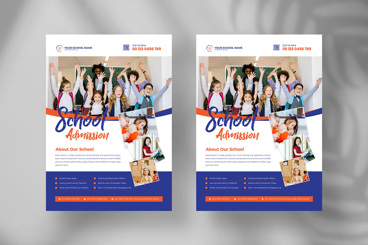 School admission flyer bundle, a Flyer Template by Tanmoy Topu (Photo 5 of 6)