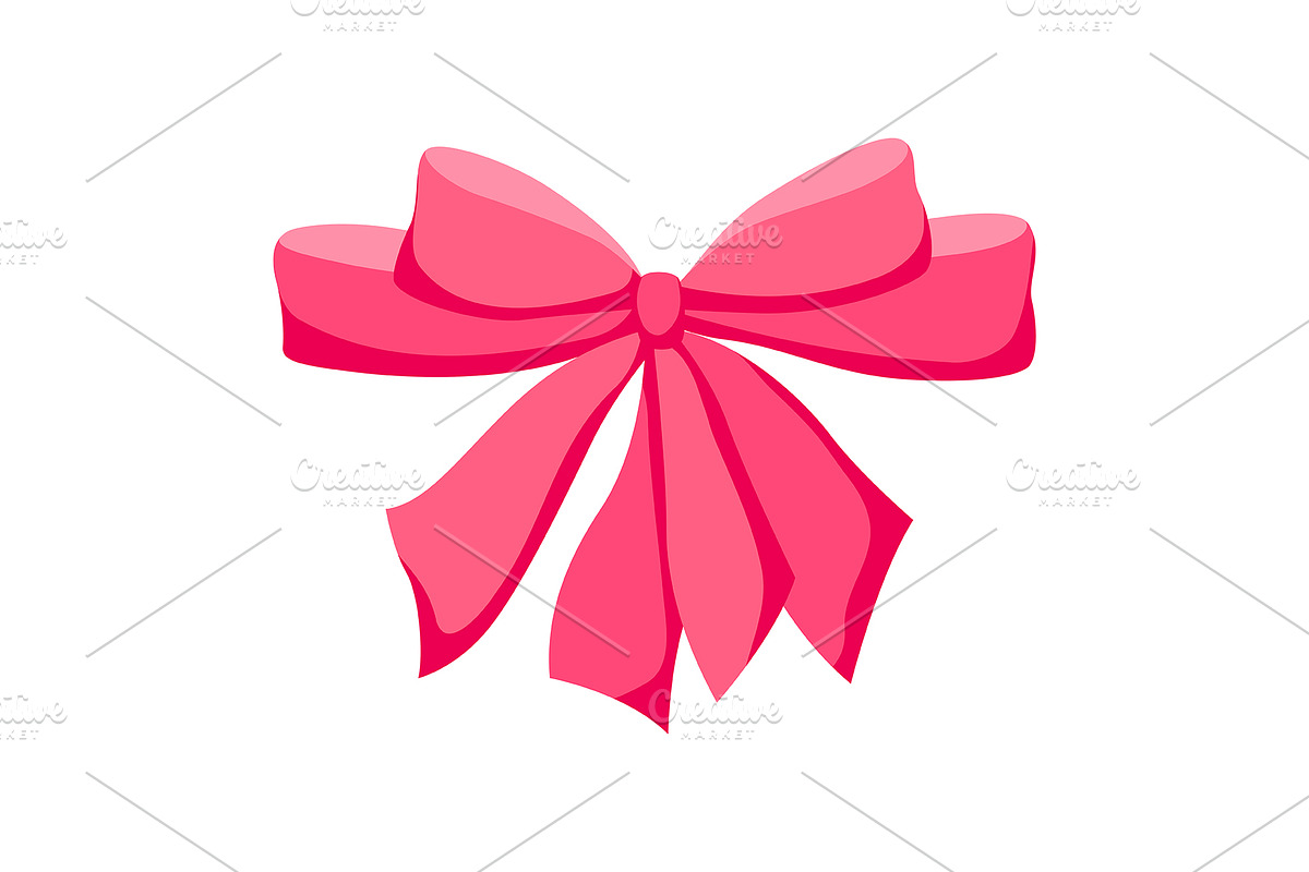 Satin bow illustration., an Object Illustration by incomible