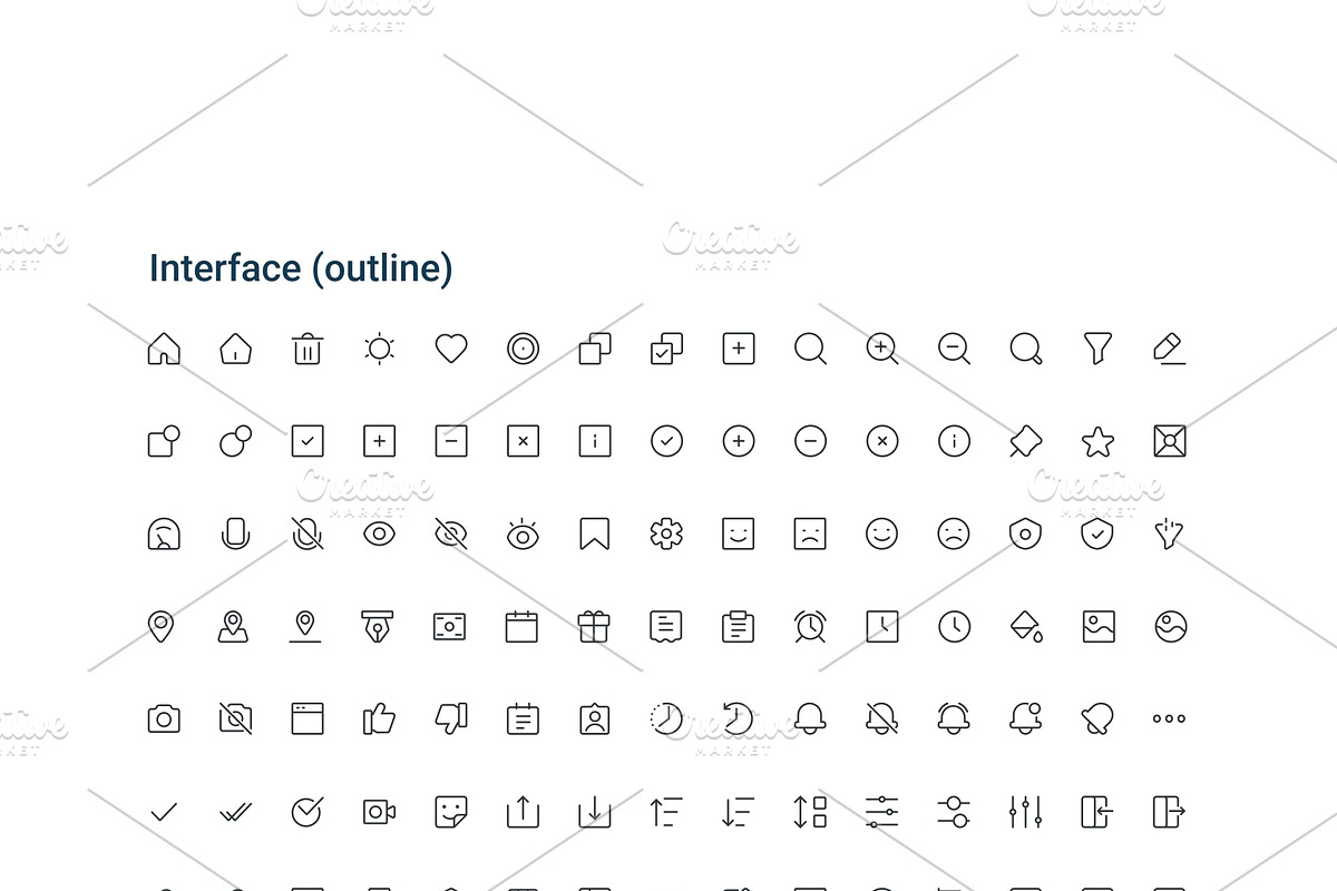Futuro – Huge Icon Library for UI, an Icon by Creative Graphics (Photo 7 of 7)