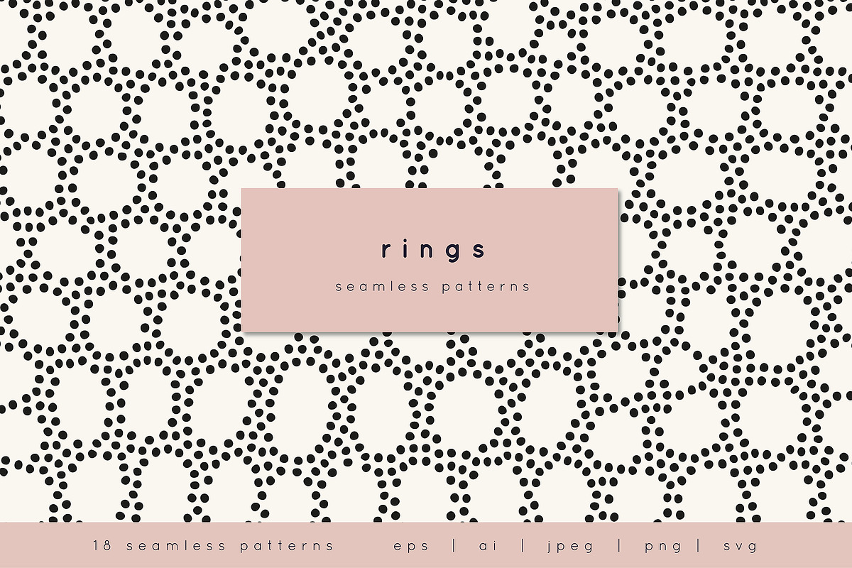 Rings. Seamless Pattern Set, a Pattern Graphic by Curly_Pat (Photo 1 of 6)