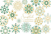 Snowflakes Clipart Collection 02, an Object Graphic by savanamm design (Thumbnail 1 of 4)