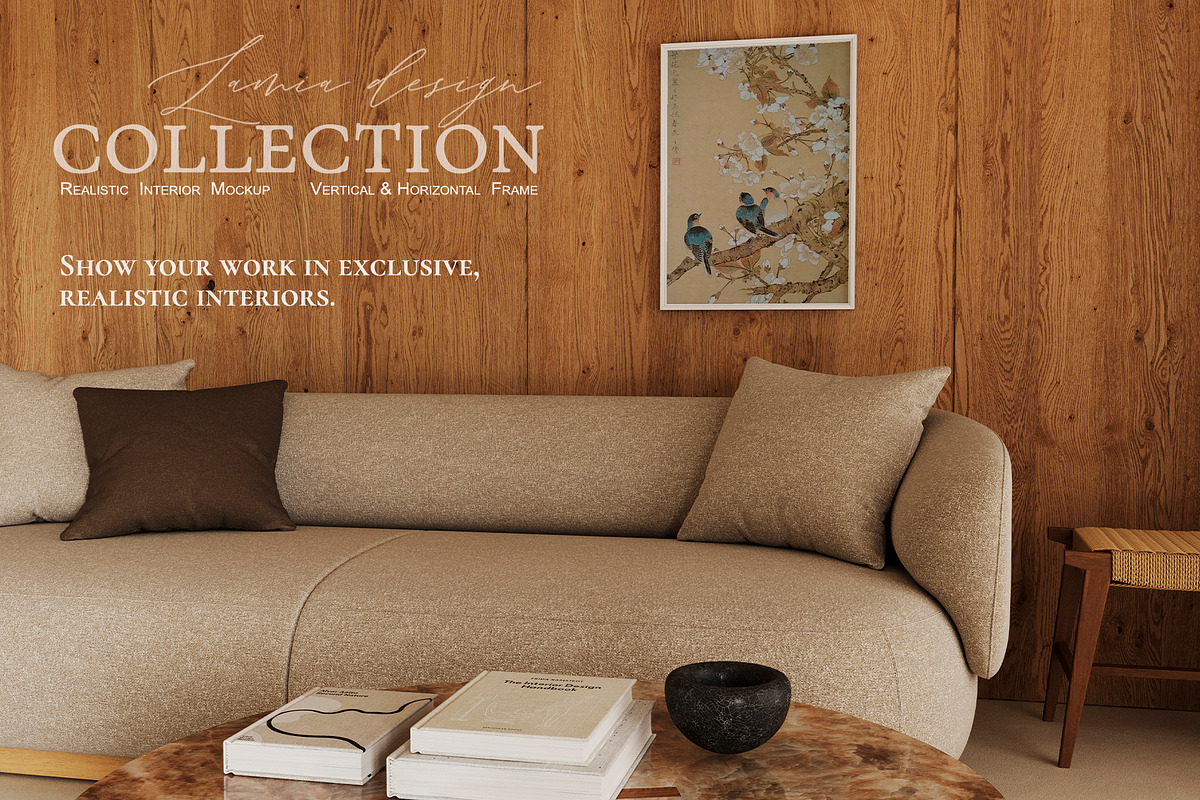 Oslo Japandi Wood Frame Mockup, a Household Mockup by LAMIA DESIGN (Photo 12 of 18)