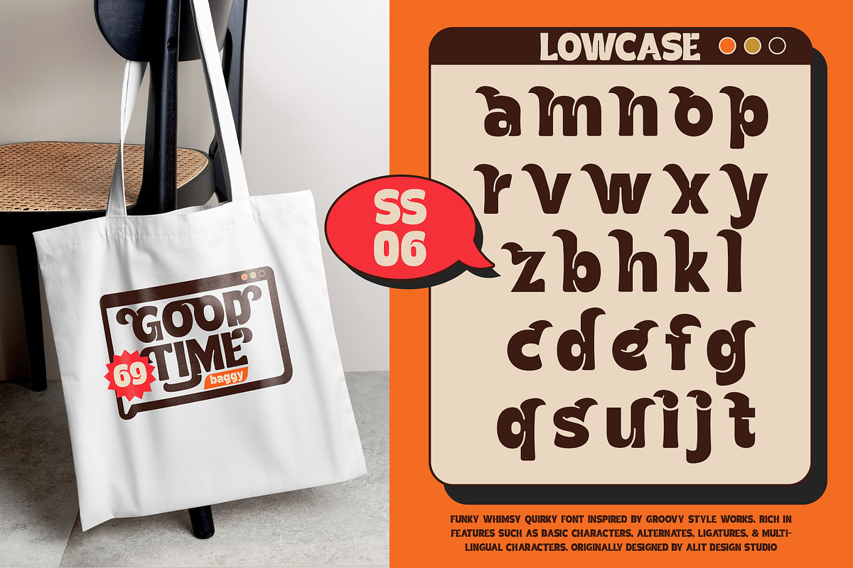 Funky Whimsy Typeface, a Sans Serif Font by alit design (Photo 16 of 17)