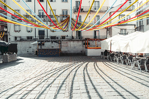 Lisbon Square Festival Decor, a Holiday Photo by SkyNext
