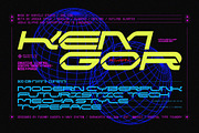 NCL KEMGOR - Cyberpunk Font, a Sans Serif Font by Enxyclo Studio (Thumbnail 1 of 11)