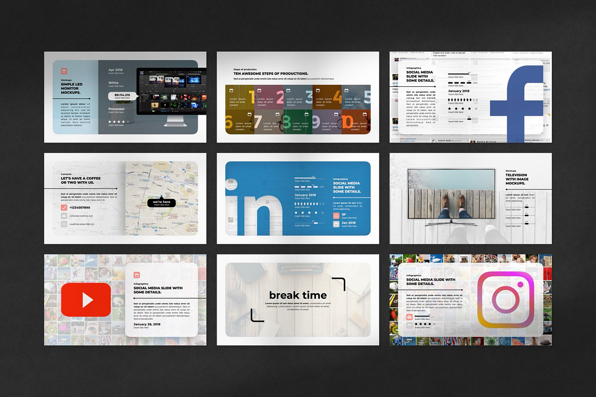 Soft PowerPoint Template, a Presentation Template by Creathrive Design (Photo 7 of 7)