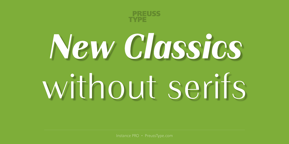 Instance PRO, a Sans Serif Font by preussTYPE (Photo 1 of 9)