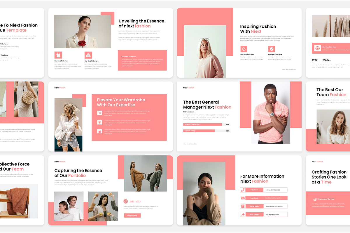 Niext - Fashion Catalogue PowerPoint, a Presentation Template by Annora Studio (Photo 2 of 5)