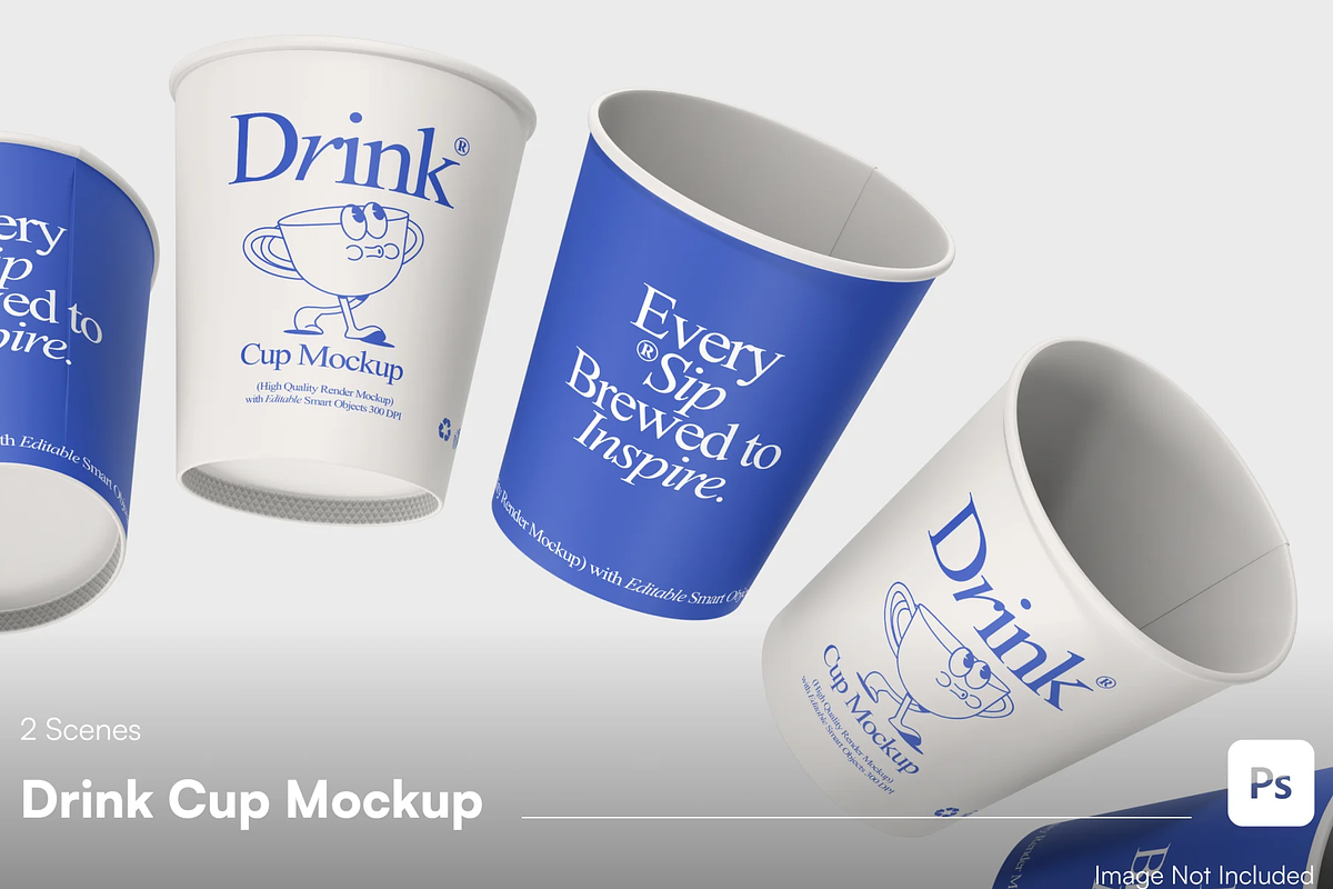 Paper Coffee Cup with Lid Mockup, a Cups & Container Mockup by graphicsauce (Photo 1 of 4)