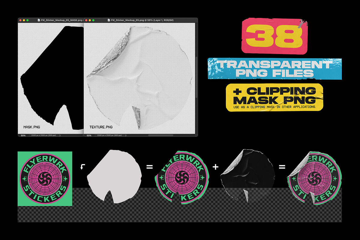 Peeled Paper Stickers, a Product Mockup by FLYERWRK (Photo 6 of 13)