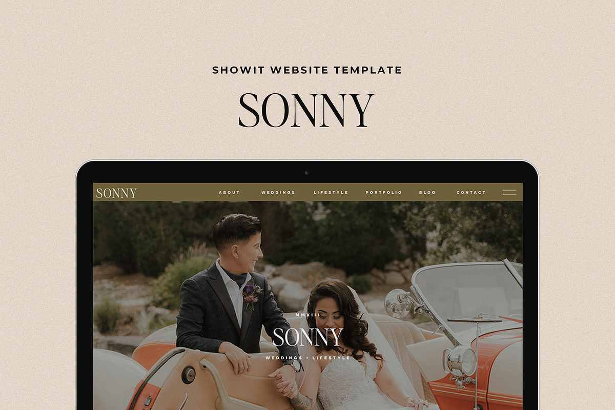 Sonny Showit Website Template, a Templates & Theme by Amanda Scott Design Co. (Photo 1 of 7)