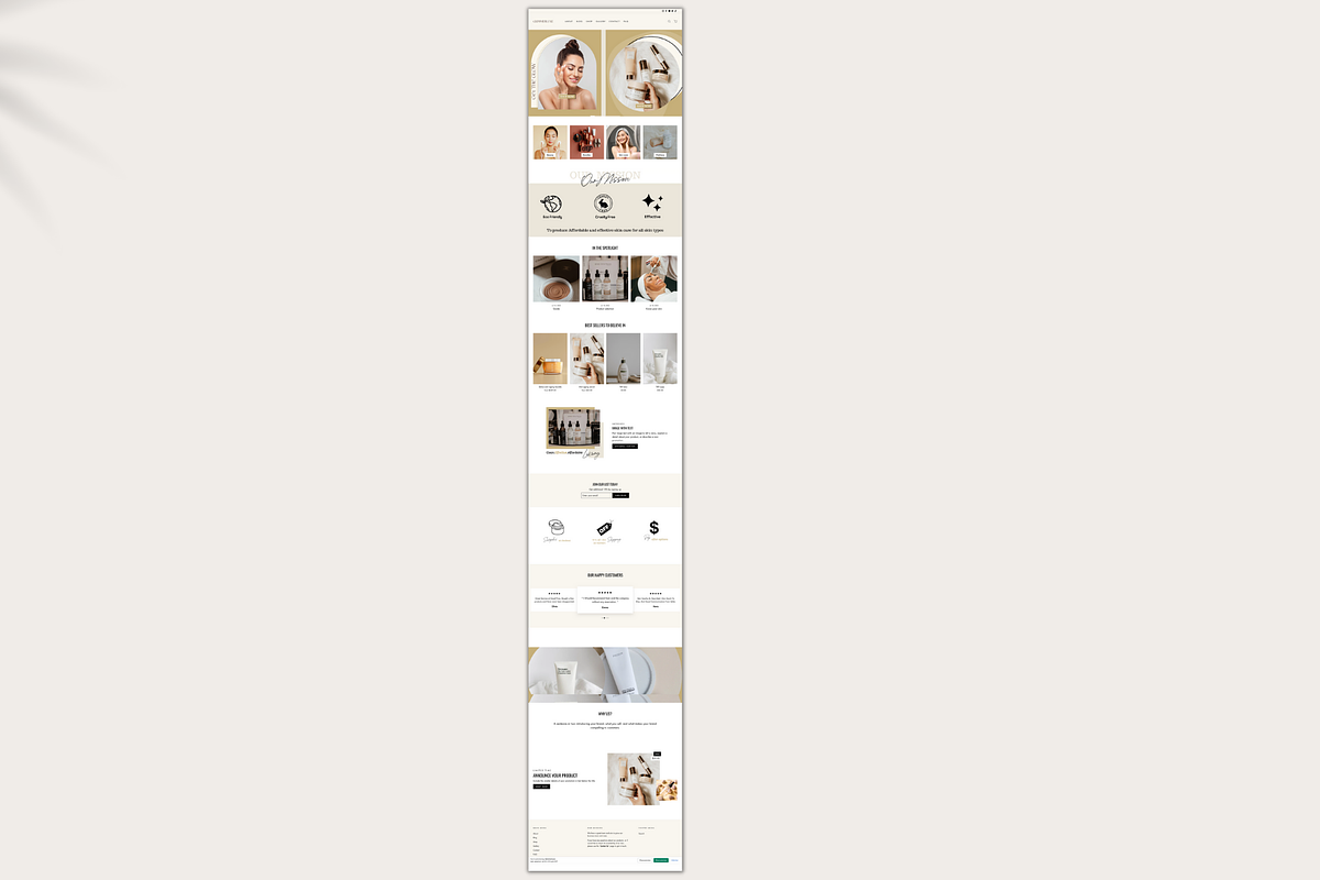 Glimmer Luxe | shopify website, a Templates & Theme by Millennials Marketing (Photo 3 of 9)
