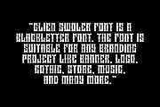 Glien Swoler - Blackletter Font, a Blackletter Font by Iqsiart Studio (Thumbnail 4 of 8)