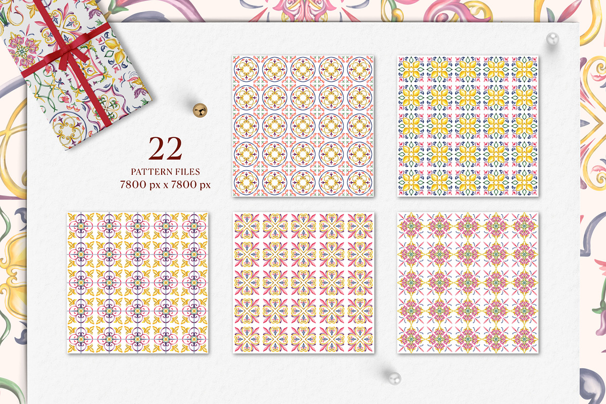 Majolica Tile Pattern, a Pattern Graphic by Rachel Art Studio (Photo 9 of 10)