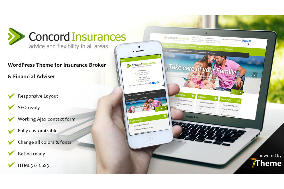 Concord - Financial Services Theme, a WordPress Template by 7Theme