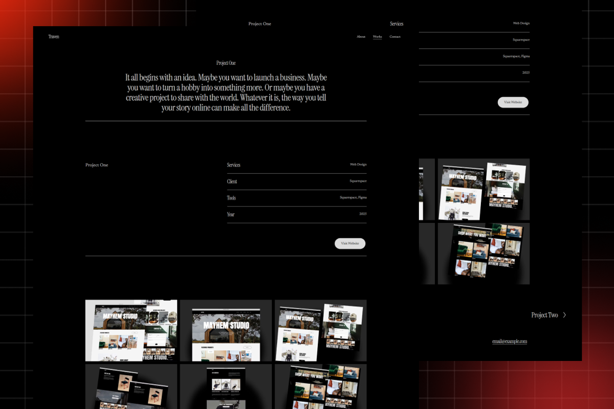 Minimalist Portfolio Squarespace 7.1, a Squarespace Template by bonjourdsgnco (Photo 5 of 6)
