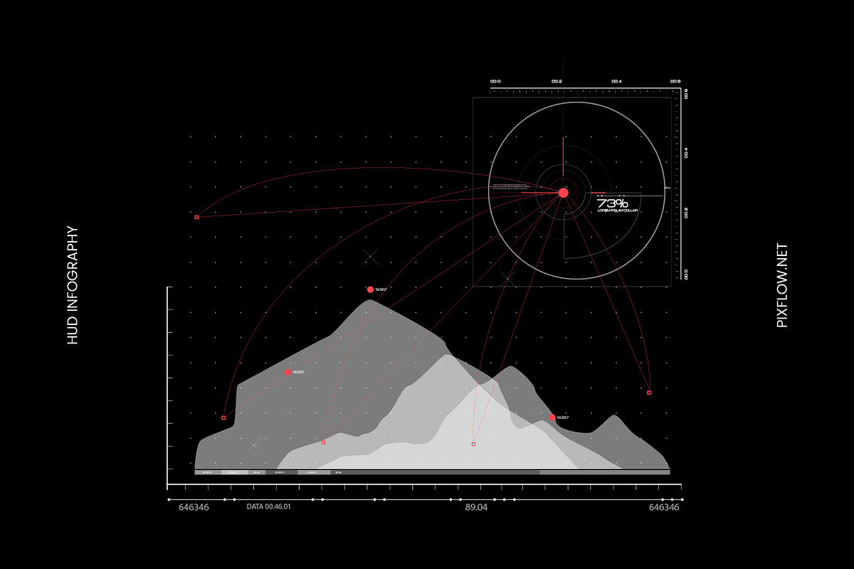 HUD Infographics, an Object Graphic by Pixflow (Photo 5 of 8)