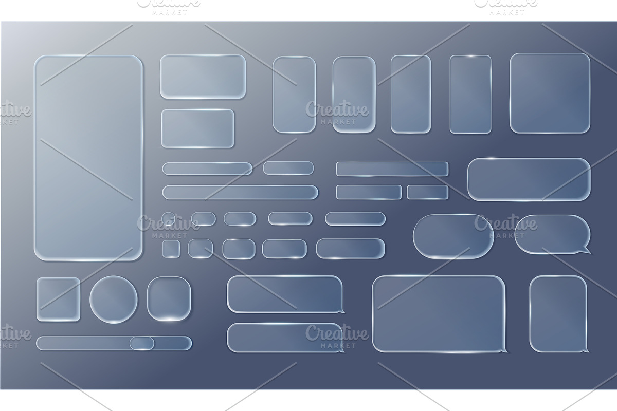 Vector transparent glass design, a Texture Illustration by Marinstri