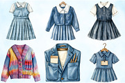 Back to School Uniform Clipart, an Illustration by Craft Nest (Thumbnail 5 of 6)