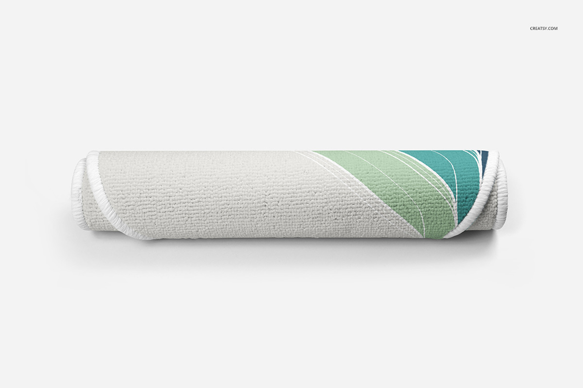 Round Corners Rug Mockup Set, a Product Mockup by creatsy4 (Photo 3 of 11)