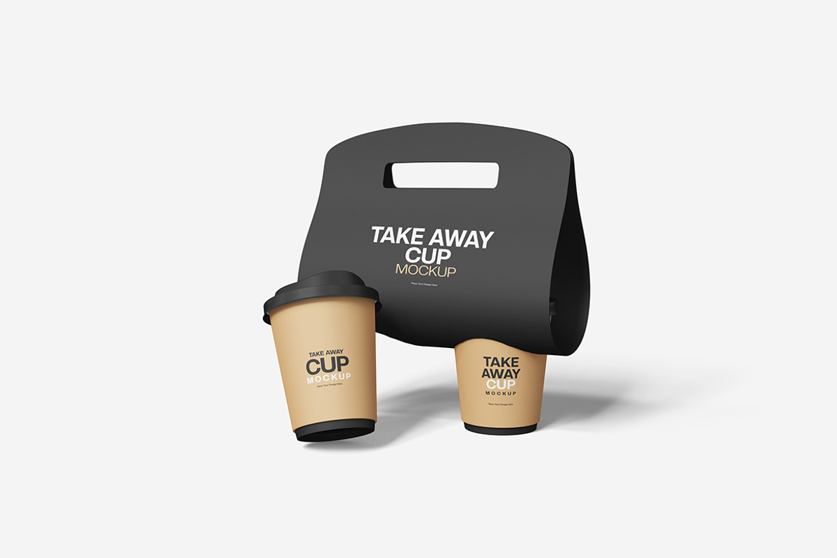 Coffee Cup Holder Mockup, a Product Mockup by MrLetters (Photo 5 of 5)