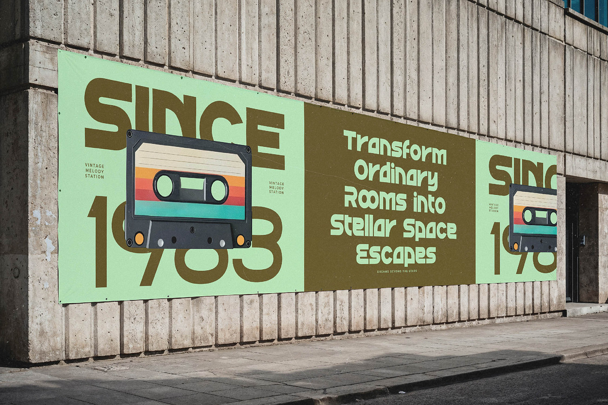 Sound Groove Retro Display Font, a Sans Serif Font by timelesstype.co (Photo 8 of 15)