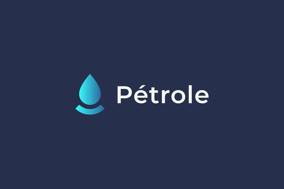 Water or Oil Drip Simple Modern Logo, a Branding & Logo Template by Signatoro (Photo 1 of 2)