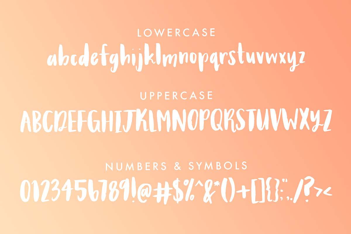 Ladonna Brush Font preview 3