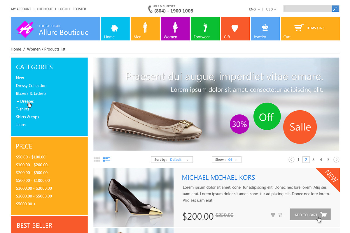 Fashion Boutique Responsive HTML, a Websites & App Template by templatation (Photo 5 of 5)
