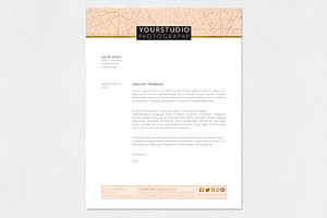 Letterhead Template Minimal Pink