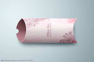 Paper Pillow Box Packaging Mockup