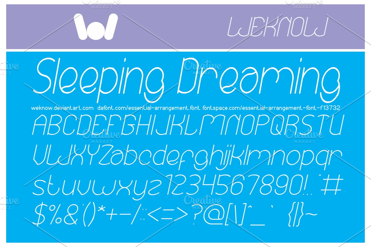 essential arrangement font preview 5