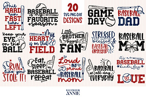 Baseball SVG Quote Bundle - Game Day, an Object Graphic by IllustratorAnnie