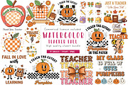 Coquette Teacher Fall Bundle Sublima, an Illustration by CreationArt (Thumbnail 1 of 5)