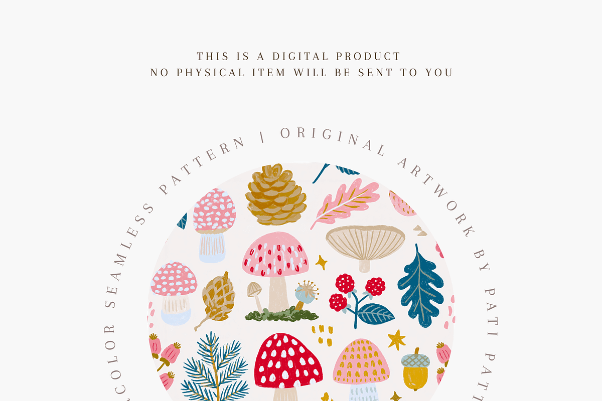 Woodland and Forest Seamless Pattern, a Pattern Graphic by Pati Charm Studio (Photo 4 of 6)