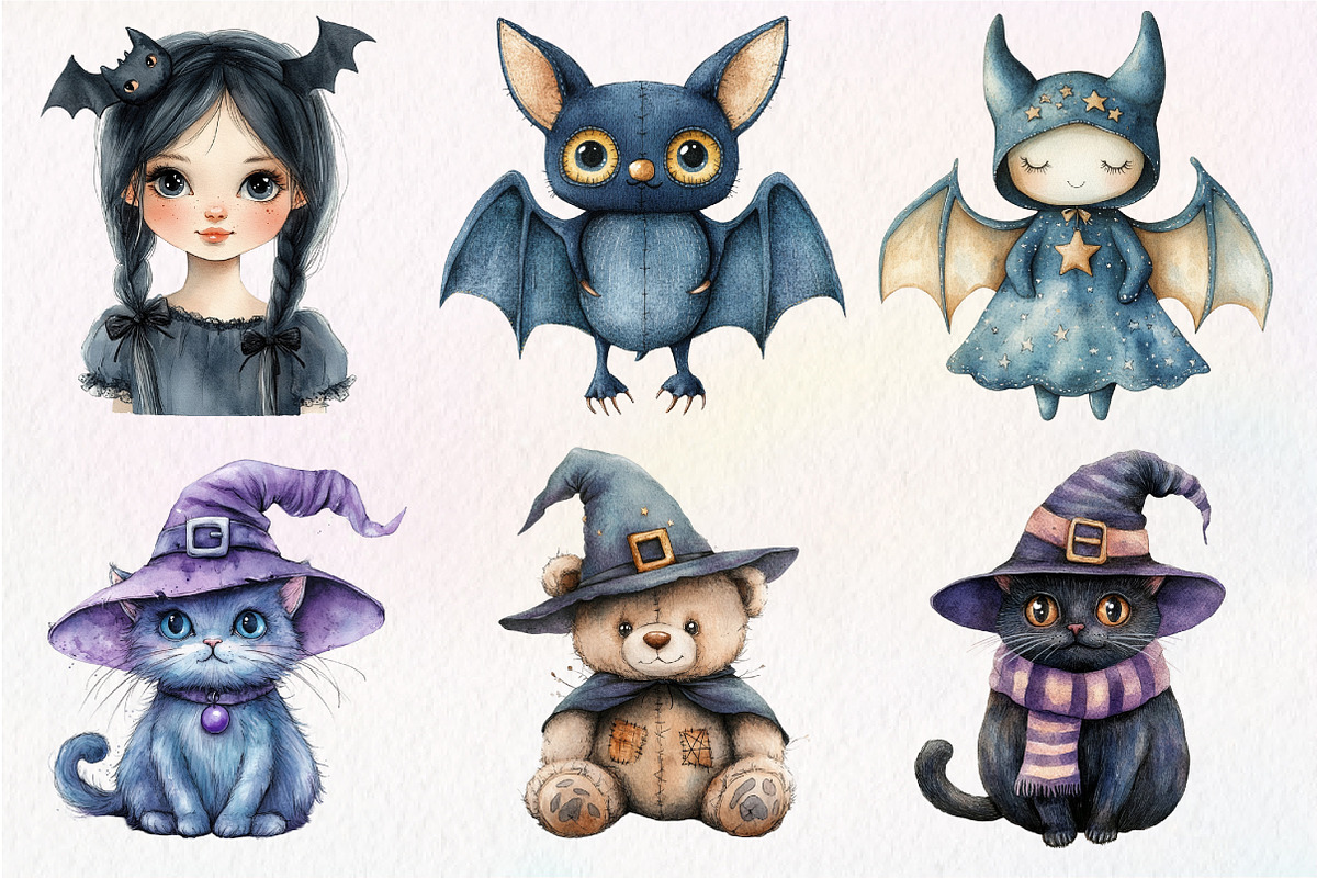 Whimsical Halloween Doll Sublimation, an Illustration by Dream Creation (Photo 5 of 7)