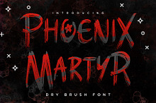 Phoenix Martyr – Dry Brush Font